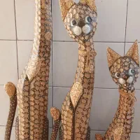 ست گربه چوبی