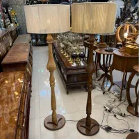 آباژور ایستاده رومیزی چوب خراطی مکرومه کادو جهیزیه