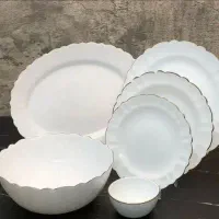 سرویس کنگره ساده و لب طلایی عمده و تک