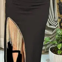 پیراهن مشکی .سایز۳۶.سنگ دوزی شده اصلا پوشیده نشده|لباس|نسیمشهر, |دیوار