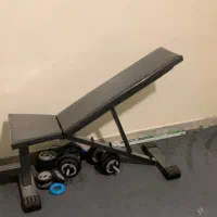 نیمکت و دمبل ورزشی