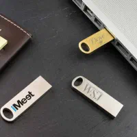 فلش مموری هدیه تبلیغاتی فلزی چرمی کارتی