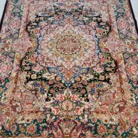 قالیچه دستبافت 3متری سالاری دو کف ابریشم