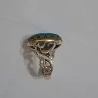 انگشتر نقره با سنگهای طبیعی