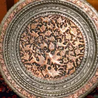 دوتا سینی مس۵۰سانت پهلویذغرق قلم گلمرغ۸ظرف اروپایی