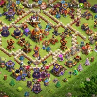 اکانت کلش لول ۲۵۲  ۷۰ درصد فول مکسه