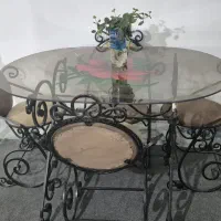 میزصندلی ناهارخوری اهنی