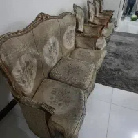 فروش یکدست   مبل ۷نفره طلایی