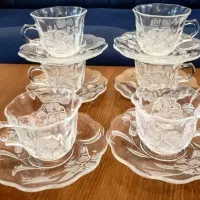 دودست فنجان نعلبکی نوبا کارتون گل لیلیوم اصل ژاپن