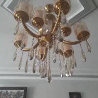 لوستر ۶ شاخه برنج