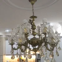 لوستر تمام برنج ۶شاخه سنگین