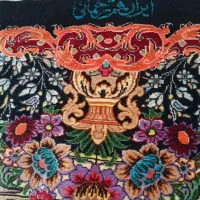 فرش ابریشم خالص زرنیم ریزبافت|فرش|قم, نیروگاه|دیوار