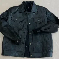 کاپشن مردانه چرم مدل لی