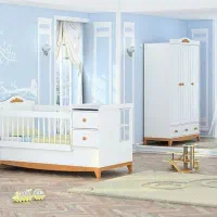 سرویس کمد ۳ درب و تخت . عسلی ویترین همراه کتابخانه|تخت و سرویس خواب|ری, اقدسیه|دیوار