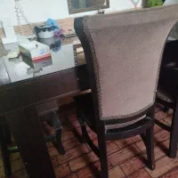 میز ناهارخوری شش نفره و میز وزنه