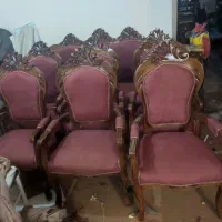 مبل  نه نفره تازه روکوبی شده پارچه نونو سمساری|مبلمان خانگی و میز عسلی|تبریز, |دیوار