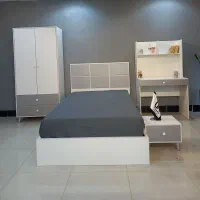 تخت یک و نیم نفره /سرویس خواب نوجوان دکتر چوب۹۰۲|تخت و سرویس خواب|مشهد, سناباد|دیوار