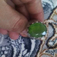انگشتر نقره جواهری زبرجد
