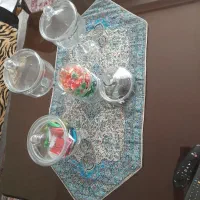 رومیزی یزد۵تیکه|پرده، رانر، رومیزی|کرج, خرمدشت|دیوار