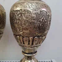 گلدان عتیقه قلم زنی|کلکسیون اشیاء عتیقه|نسیم‌شهر, |دیوار