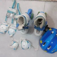 اسکیت اسپرت سایز ۳۰تا ۳۳ در حد نو با لوازم کامل