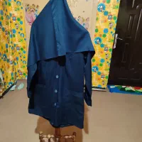 مانتو شلوار همراه با مقنعه مدارس