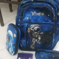 کیف مدرسه فضای با وسایل ۵۰۰