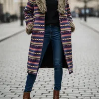 پالتو بافت بلند بوهو (Navajo/Aztec)