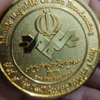دوعدد مدال روکش آب طلا فروشی