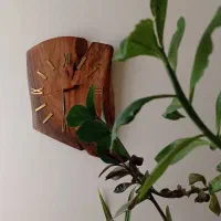 ساعت چوبی زیبا|ساعت دیواری و تزئینی|زرند, |دیوار