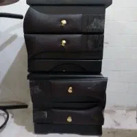 میز آرایش وپاتختی، میز نهارخوری و2 صندلی، کمد