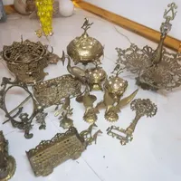 تعدادی  لوازم برنز  سنگین|ساعت دیواری و تزئینی|رباط‌کریم, |دیوار