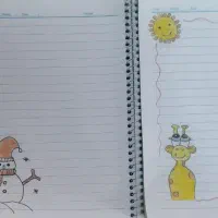 نقاشی دفتر مدرسه|تابلو، نقاشی، عکس|سمنان, |دیوار