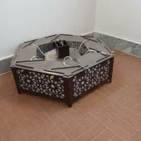 فرش و لوستر چوبی