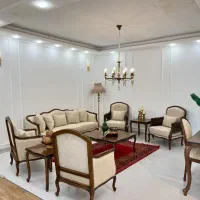 مبل بالا گرد مبلمان ابزاری فرانسوی گردویی