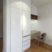 کابینت کمد دیواری تخت تا شو درب چوبی