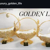 انواع ظروف پذیرائی آب طلا۲۴عیار اماراتی(گلدن لایف)