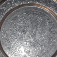 سینی قلم کاری با طلای ۲۴ عیار