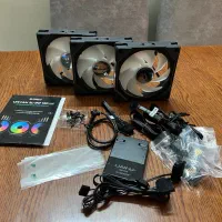 فن کیس Lian Li Uni Fan SL-Infinity - 3 in 1 Black|قطعات و لوازم جانبی رایانه|ساری, |دیوار