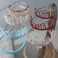 گوشواره ژله ای وتاج وتل کریستالی (قابل اجرادرهررنگ|بدلیجات|تبریز, |دیوار
