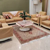 مبل راحتی ۷ نفره با کوسن و میز و عسلی|مبلمان خانگی و میز عسلی|تهران, یوسف‌آباد|دیوار