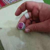 انگشتر نقره یاقوت بزرگ افریقایی|جواهرات|سنندج, |دیوار