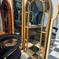 آینه قدی چوبی پنجره ای