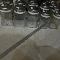 ۱۳ عدد شیشه ادویه بلور کاملا سالم