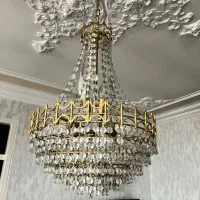 لوستر/ کریستال ایتالیایی/ بدنه فلز