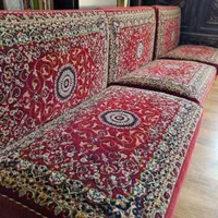 پشتی طرح قالی ماشینی تمیز