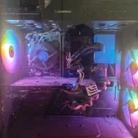 کیس گیمینگ همراه با موس کیبورد مانیتور|رایانه رومیزی|نظرآباد, رسالت|دیوار