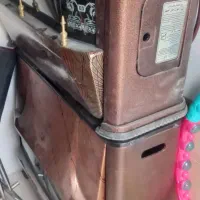 بخاری طرح شومینه ...جنس محکم و بادوام رنگ مسی|بخاری، هیتر، شومینه|زنجان, |دیوار