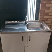 سینک ظرفشویی با کابینک و شیر