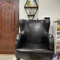 مبل تک نفره چرم